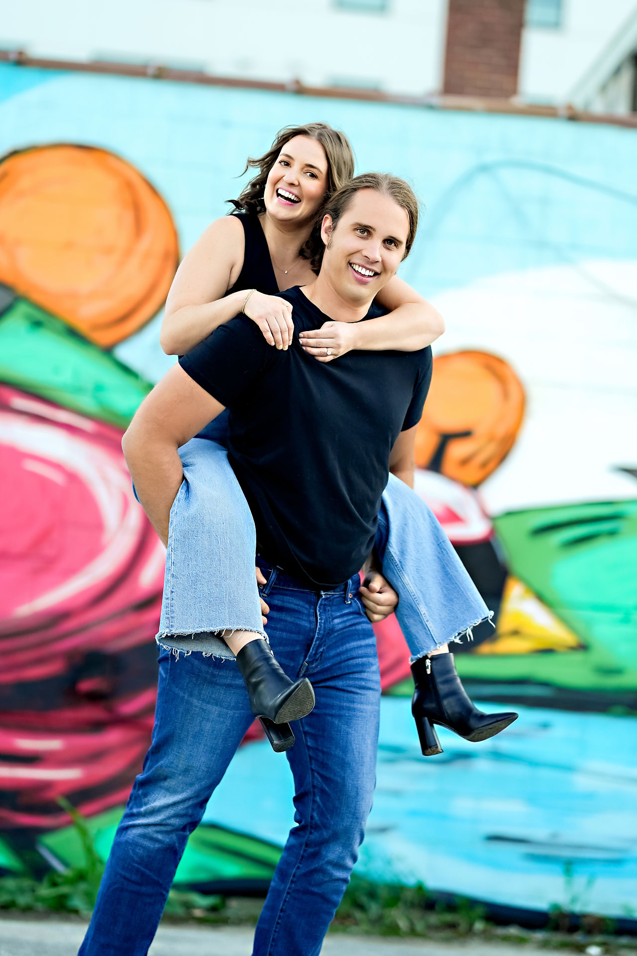 Erin Spencer Holcomb Gardens Fountain Square Canal Indianapolis Engagement Session 098