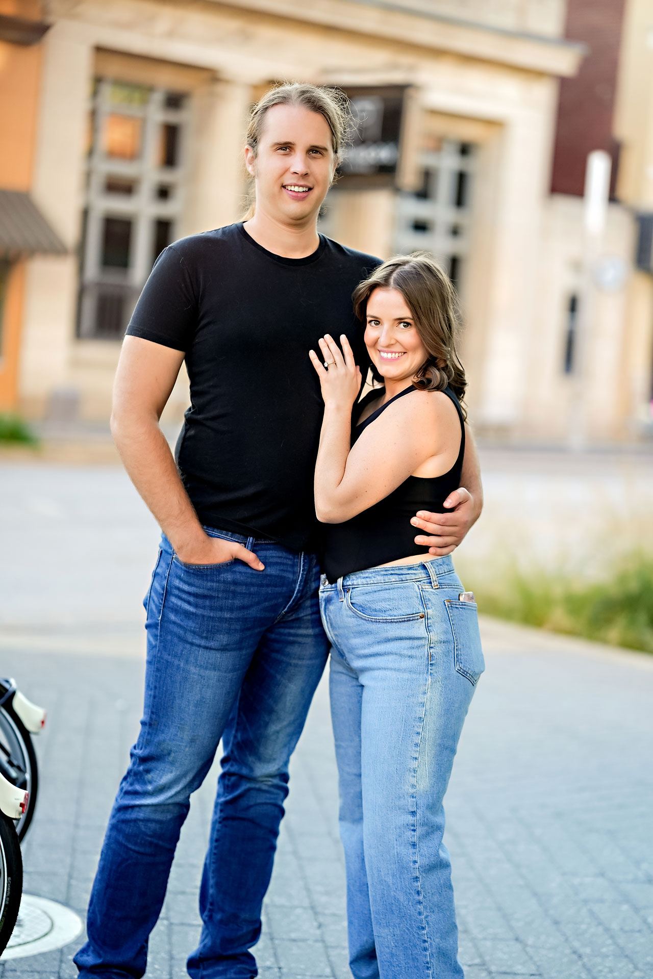 Erin Spencer Holcomb Gardens Fountain Square Canal Indianapolis Engagement Session 099