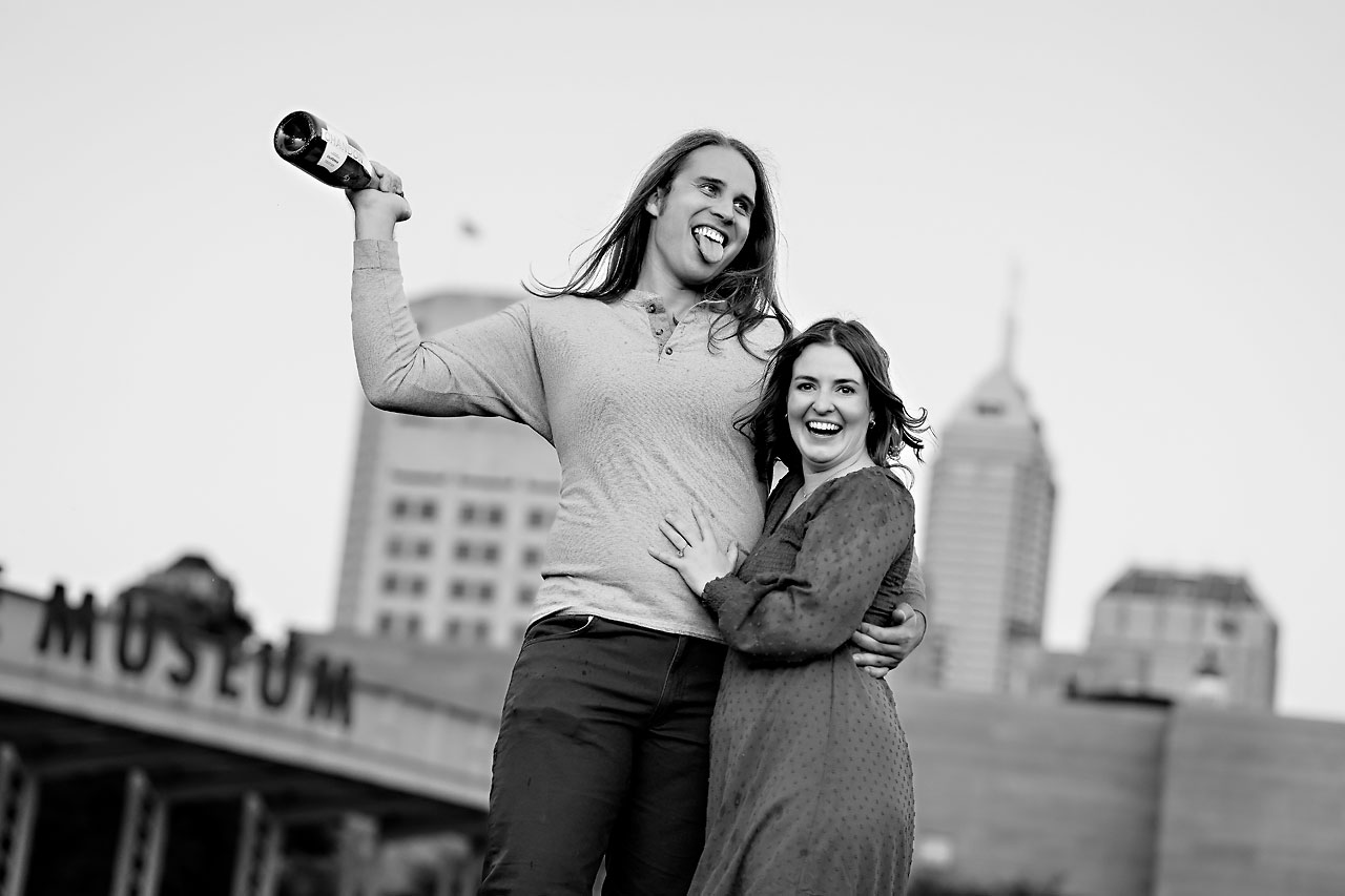 Erin Spencer Holcomb Gardens Fountain Square Canal Indianapolis Engagement Session 108