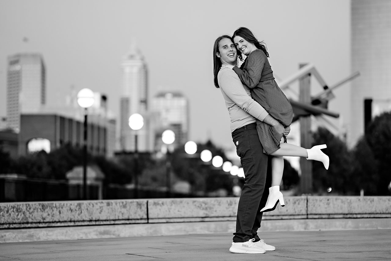 Erin Spencer Holcomb Gardens Fountain Square Canal Indianapolis Engagement Session 114