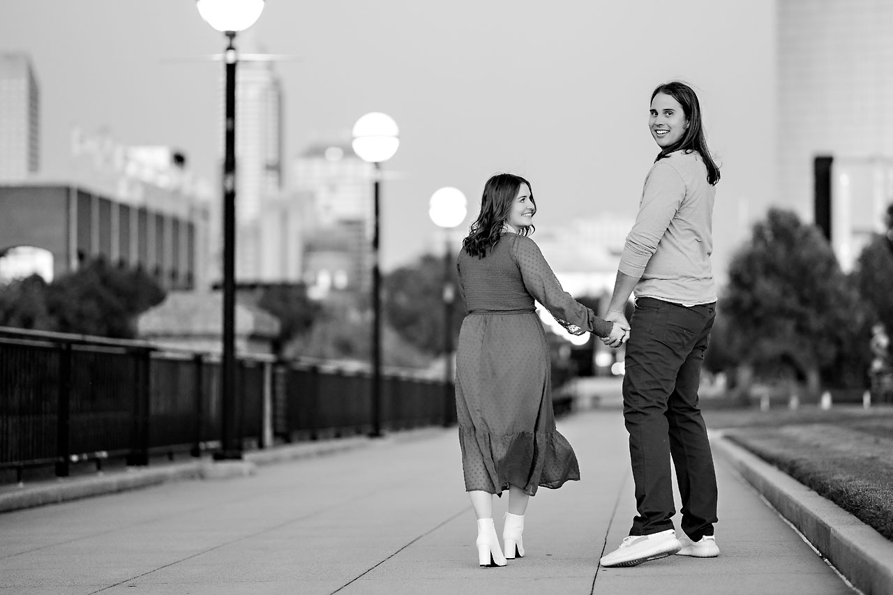 Erin Spencer Holcomb Gardens Fountain Square Canal Indianapolis Engagement Session 119