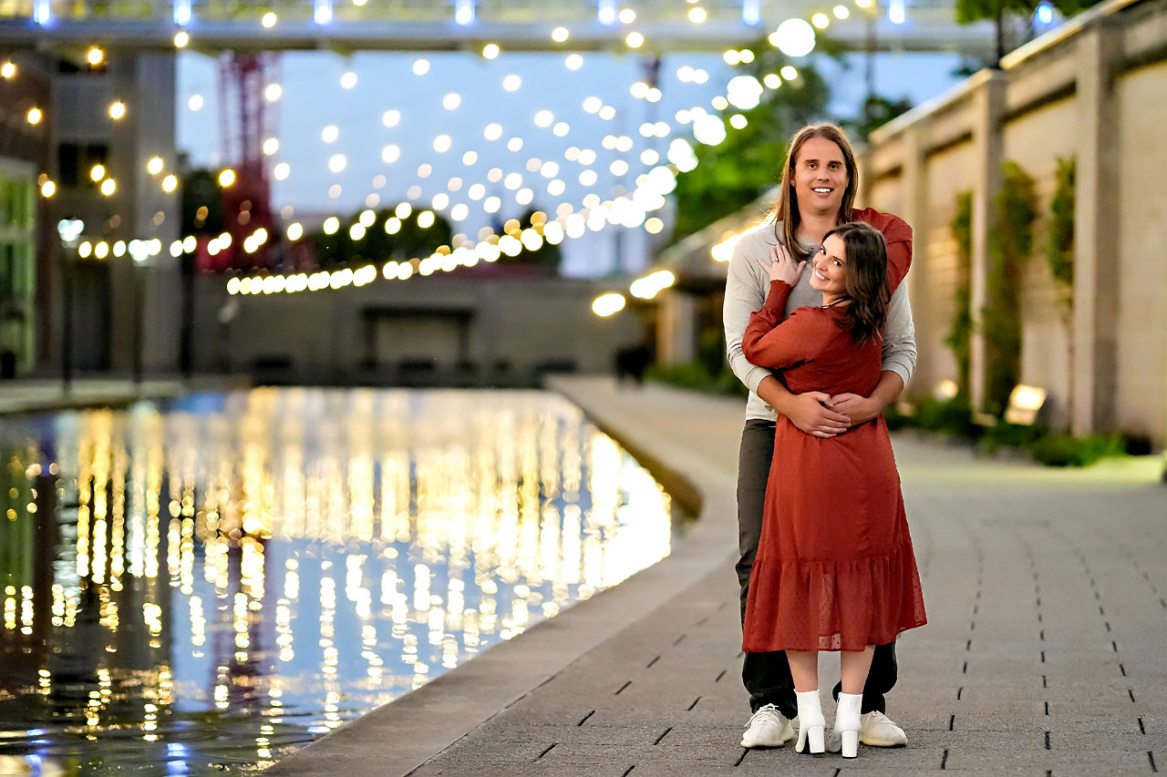 Erin Spencer Holcomb Gardens Fountain Square Canal Indianapolis Engagement Session 121