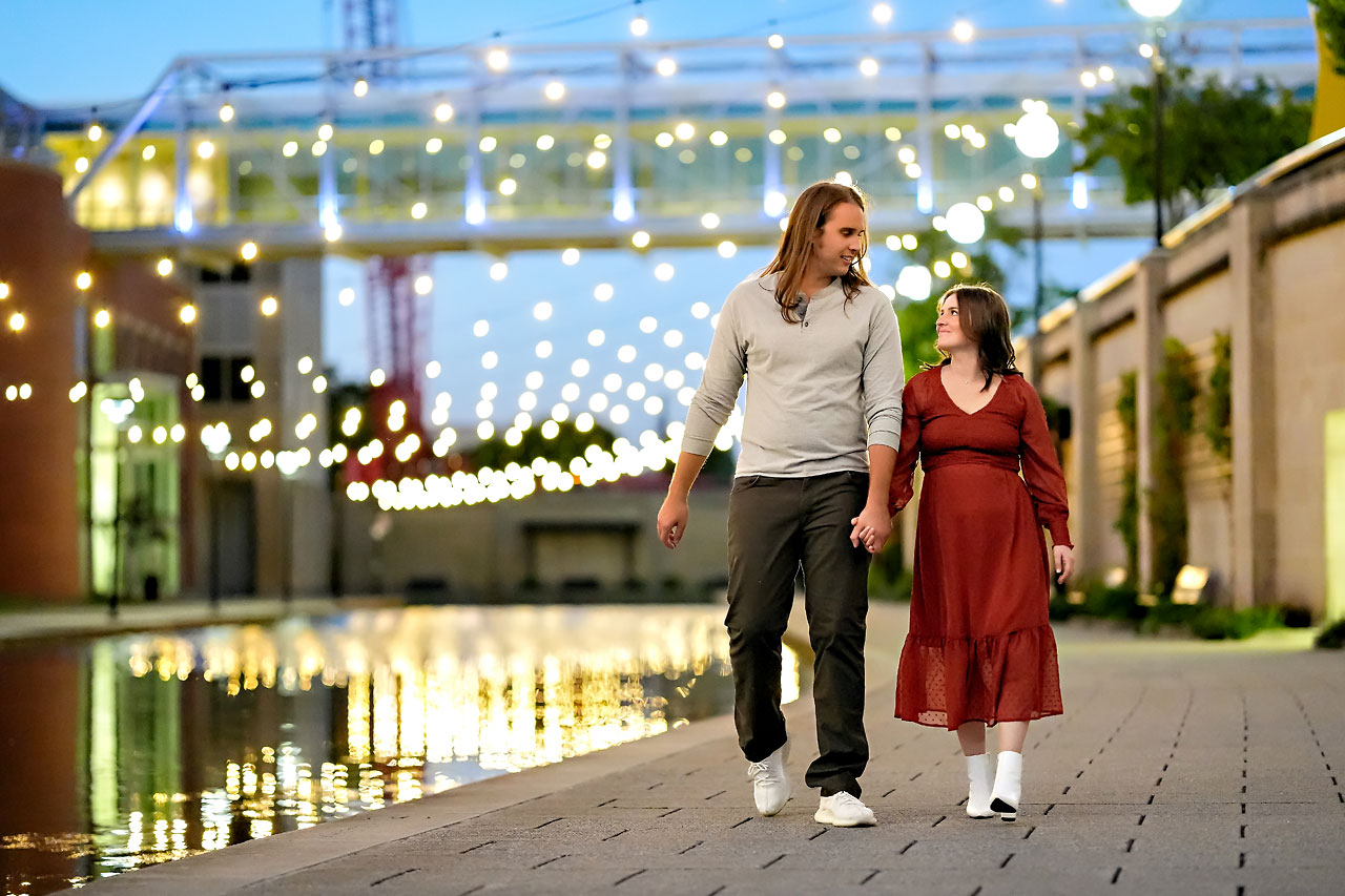 Erin Spencer Holcomb Gardens Fountain Square Canal Indianapolis Engagement Session 133